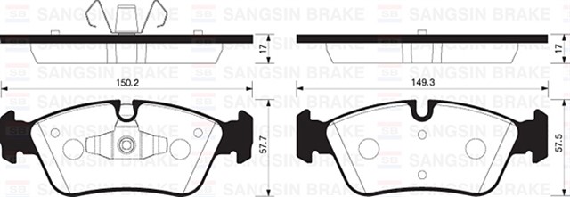 ON BALATA BMW E81 116I 118I - 118D 120 - 120D 06 - 12 E87 03 - 12 E90 316I 318D 06 - 11 GDB1625