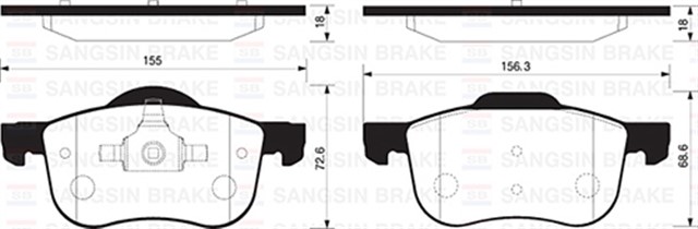 ON BALATA VITARA 2.0 16V - 2.0 V6 16V - 2.0TD - CABRIO 1.6 16V - GRAND VITARA 00 - 03 GDB3132