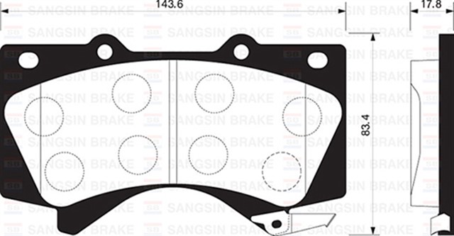 ON BALATA TOYOTA LAND CRUISER V8 J15 - J20 08 GDB3524