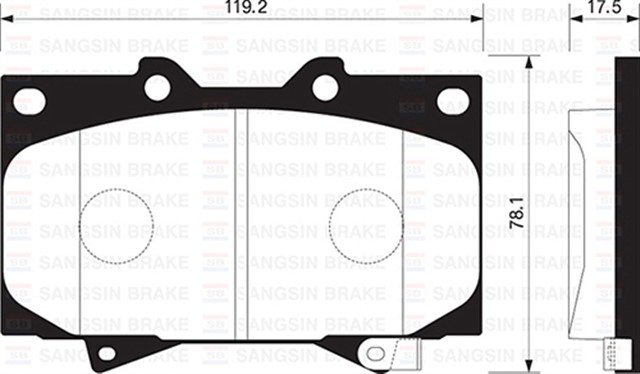 ON BALATA LAND CRUISER 100 4.7 V8 98 - 02 4.2 TD 90 - 98 GDB3197