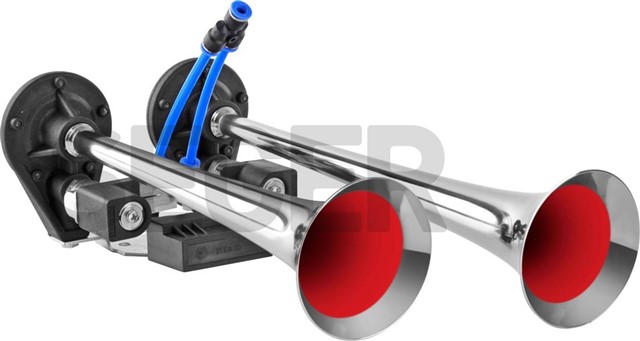 IKI BORULU - MELODILI 12V ARAP KORNA - KROM BORULU