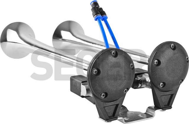 IKI BORULU - MELODILI 24V ARAP KORNA - KROM BORULU