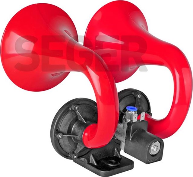 CIFT BORULU HAVALI KORNA 12V RAMHORN - CIFT BOYNUZ