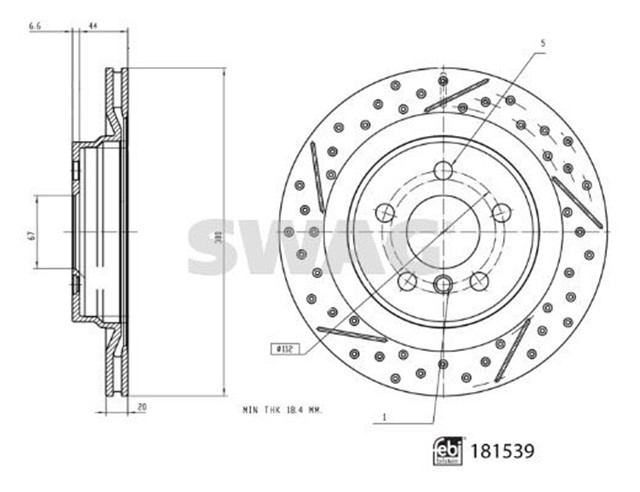 FREN DISKI DISKLI FREN MINI BMW FEBI 181539