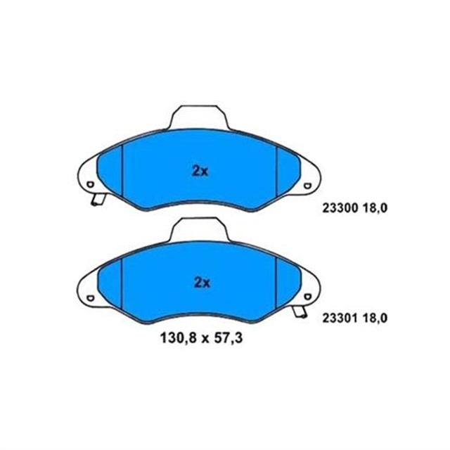 ON FREN BALATASI ESCORT 90 00 ORION 1.3 / 1.4 / 1.6 90 93 FISLI