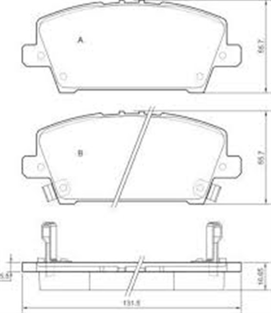 ON BALATA HONDA CIVIC 06 1.4I - 1.8I - 2.2I CDTI