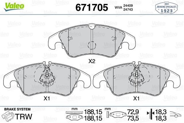 ON BALATA FOCUS II 2.5RS/2.5RS 2009 2011