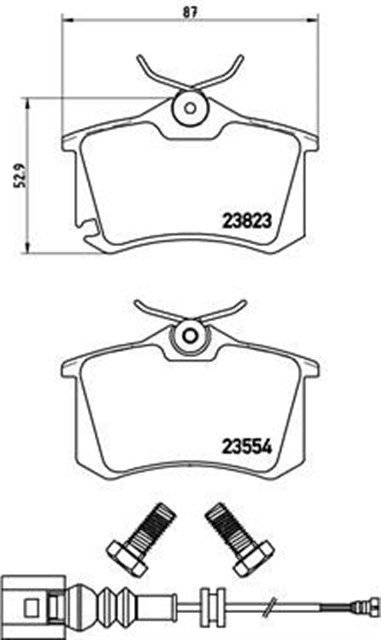 FREN BALATASI ARKA GOLF3 - 4 - 5 - JETTA - PASSAT - A3 - TOLEDO - OCTAVIA - PARTNER - TEPEE - BERLINGO - 308 - 3008 - C2 - C3 - C4 - 307 - MEGANE 98 - 