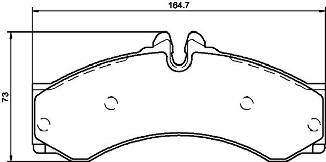 FREN BALATASI ON ARKA MERCEDES SPRINTER B901 B904 . VW LT 28 - 35 - 46