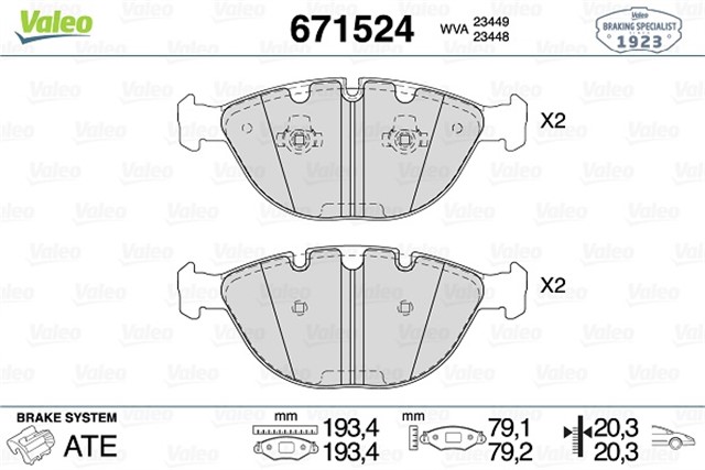 ON BALATA BMW X5 E53 4.4 00 4.6IS02 4.8IS04