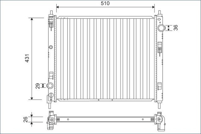 RADYATOR NISSAN JUKE