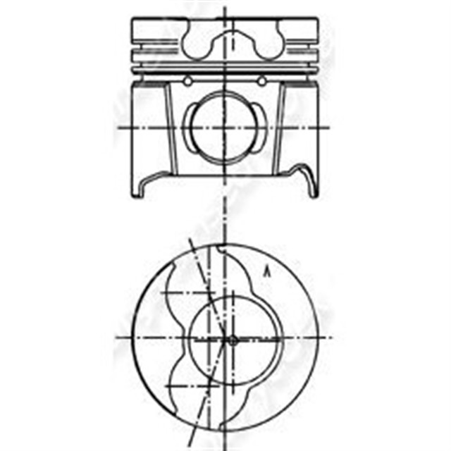 MOTOR PISTON SEGMAN LGN - 2.0 F3R 722 94 - 03 0.50