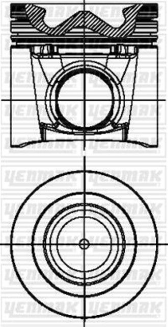 PISTON SEGMAN STD FUSO CANTER 3.0 12 - EURO5 4P10 95.80 MM