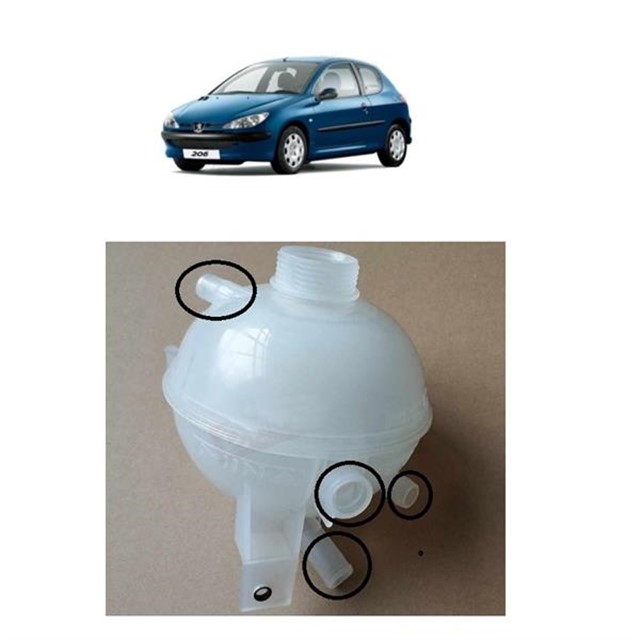 4 GIRIS YEDEK SU DEPOSU KAPAKSIZ P206 1.4 1.6 2.0 HDI 16V