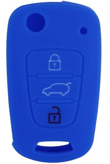 KONTAK ANAHTAR KUMANDA KORUYUCU KILIF SILIKON MAVI HYUNDAI ACCENT ERA - I20 - I30 - ELENTRA - TUCSON KIA RIO - CEED - PICANTO - SPORTAGE