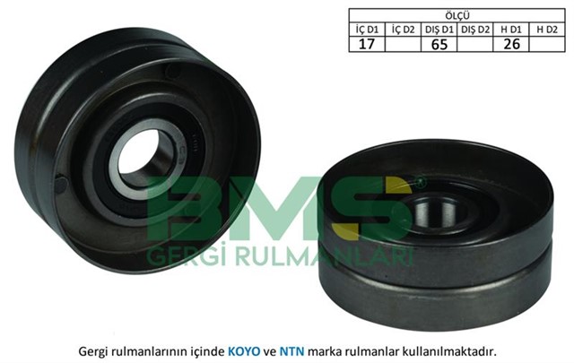 ALTERNATOR GERGI RULMANI MASTER II - TRAFIC II - LAGUNA II - VIVARO - MOVANO 1.9DCI - 2.016V 01 - KLIMASIZ