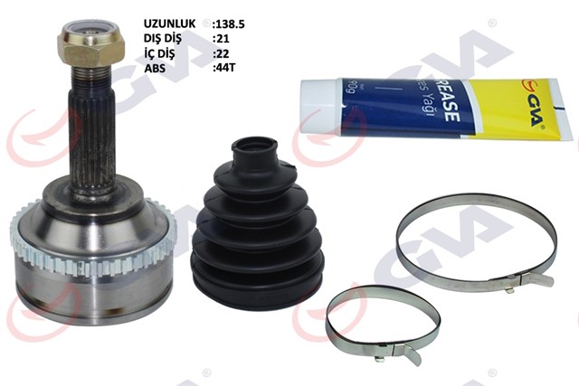 AKS KAFASI DIS ON MEGANE I 1.4/1.6 96 - 03 ABS LI 44DIS 21X22X51.5 139.5MM