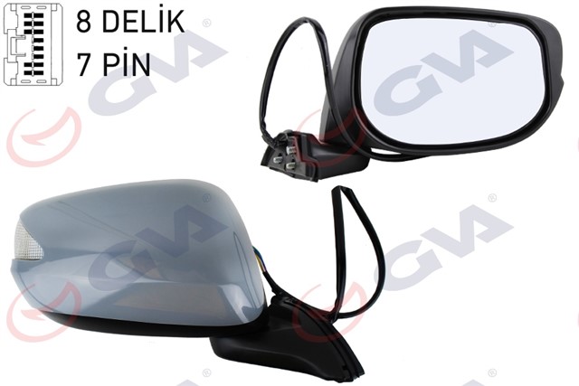 DIS DIKIZ AYNASI SAG JAZZ 08 ELEKTRIKLI ISITMALI KATLANIR SINYALLI ASTARLI KONVEKS VM - 6257NEBR