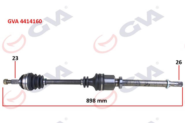 KOMPLE AKS SAG CLIO III 1.5 DCI 05 - LOGAN 1.4 - 1.6 - 1.5 DCI 07 - 897MM
