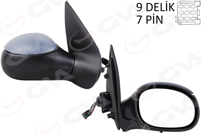 DIS DIKIZ AYNASI SAG 206 98 ELEKTRIKLI ISITMALI ASTARLI KONVEKS 7 FIS VM - 206EHPSR