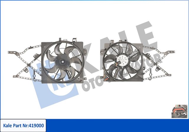 FAN MOTORU DAVLUMBAZLI VECTRA B 96 - 01 240 - 160W - 390MM