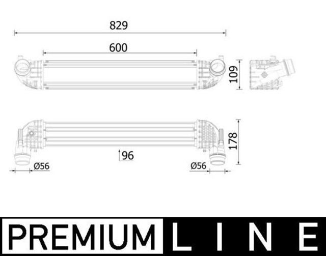 TURBO RADYATORU INTERCOOLER OPEL ASTRA K 15 22 1.6 CDTI DTH - DTN - DTI - DTU 600X111X95