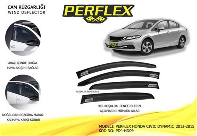 CAM RUZGARLIGI HONDA CIVIC DYNAMIC 2012 - 2015 4 LU