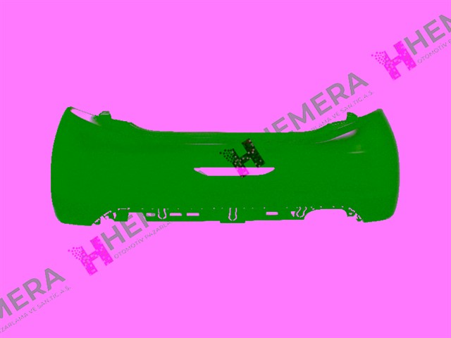 TAMPON ARKA SIYAH PEUGEOT 208 2012