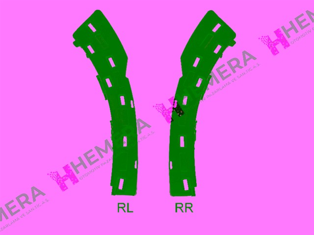 BRAKET TAMPON ARKA SET PEUGEOT 208 2019