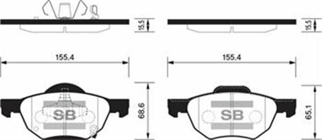 ON BALATA ACCORD VIII 2.0 - 2.2 - 2.4 03 GDB3355