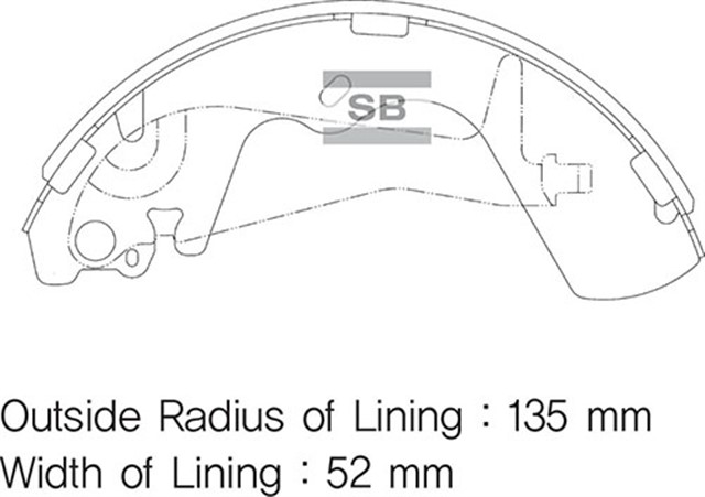 ARKA PABUC BALATA STAREX 2.5 TD GS8696