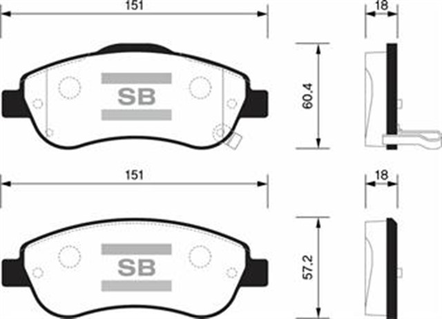 ON BALATA HONDA CRV III 2.0 I VTEC - 2.2 I CTDI 07 GDB3445