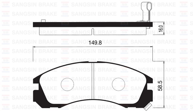 ON BALATA OUTLANDER 2.0 4WD - 2.4 4WD 03 PAJERO II 2.5TD 91 - 00 3.0 V6 24V 97 - 00 GDB3200 - GDB1126