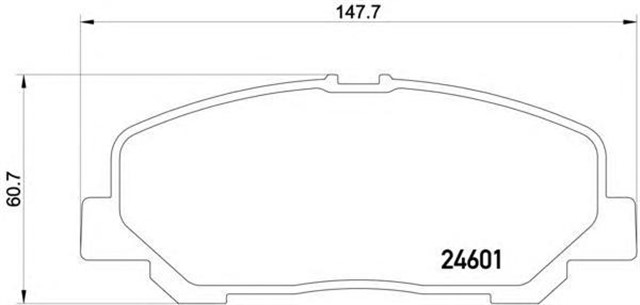 BALATA ON DISK TOYOTA PREVIA 2.4 08 GDB3455
