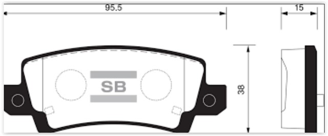 BALATA ARKA DISK INFINITI FX50 - G50 08 GDB3515