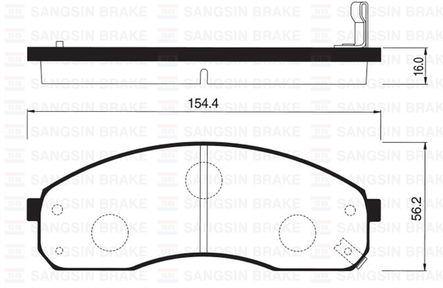 ON BALATA PREGIO TB 2.5D 95 - 04 2.7D 97 2.5TCI 02 GDB3301 - GDB3261