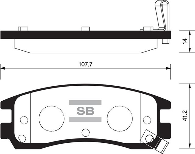 BALATA ON DISK NITRO - GRAND CARAVAN 07 JEEP CHEROKEE - LIBERTY - WRANGLER UNLIMITED 2.8 07 GDB4144