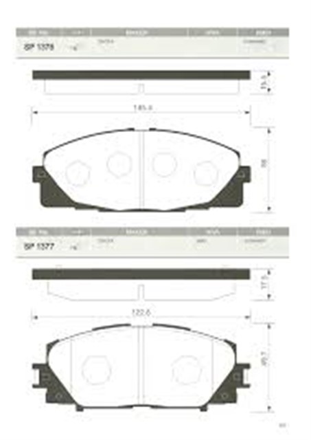 BALATA ON DISK TOYOTA HI - ACE 06 GDB3485