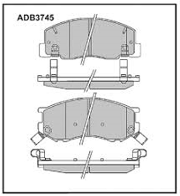 BALATA ON DISK TOYOTA PREVIA 96 - 00 GDB3157