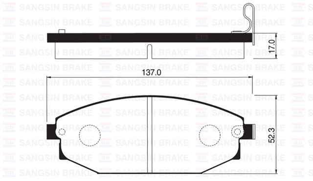 ON BALATA DISK HYUNDAI GALLOPER I - II 2.5TD - 3.0 V6 91 - 03 - TOYOTA HILUX PIC 2.5 D - 4D05 GDB3232