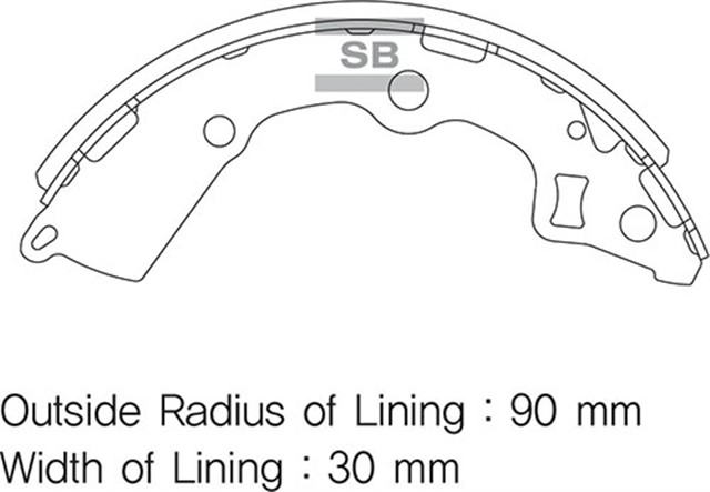 ARKA PABUC BALATA PICANTO 1.0 - 1.1 CRDI 04 GS8754