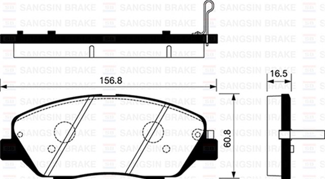 ON BALATA SANTAFE 2.2CRDI - 2.2CRDI 4X4 - 2.2 CRDI GLS - 2.2CRDI GLS 4X4 GDB3418 - GDB3483