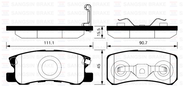 ARKA BALATA DISK MITSUBISHI OUTLANDER 07 PAJERO MONTERO 01 ASX 10 4007 07 AVENGER - CALIBER 09
