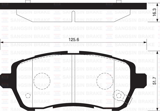 ON BALATA FIESTA VI 1.4 - 1.4TDCI 1.6 TDCI 08 SWIFT 10 JUSTY 07 MAZDA II 07 SIRION 08 GDB1893 - GDB3437