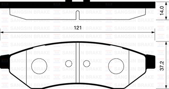 ARKA BALATA DISK CHEVROLET EVANDA 06 EPICA 06 GDB3346 - GDB4172