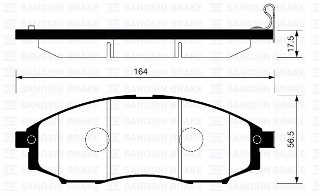 ON BALATA NISSAN D22/YD25 NAVARA PICK - UP KING CAB 2.5DI 4WD 4X4 - 2.4I 4WD 02 GDB33409