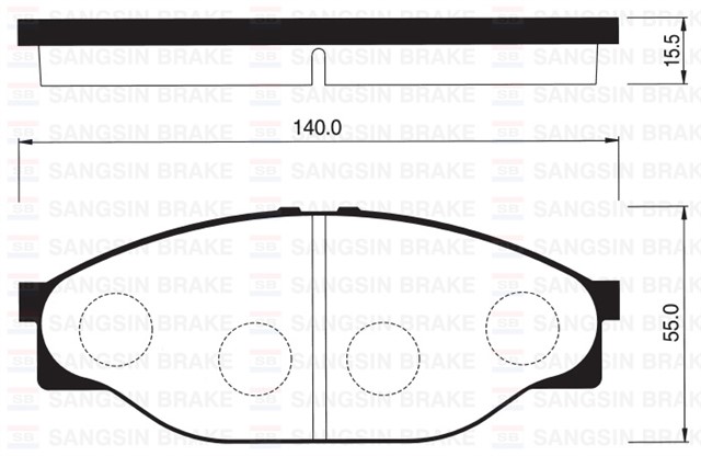 ON BALATA TOYOTA HIACE MINIBUS 90/95 HILUX PICK UP 98 GDB3109 - GDB351