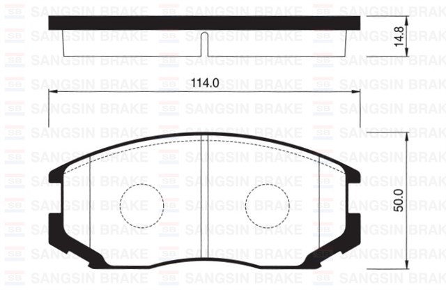 ON BALATA COLT 90 - 03 LANCER 95 - 03 MIRAGE 91 - 95 GDB3046