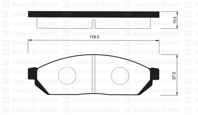 ON BALATA HONDA CIVIC 79 - 84 - SUZUKI ALTO 82 - 88 - DAMAS GDB254
