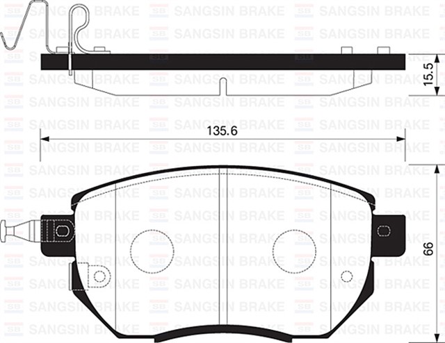 ON BALATA NISSAN INFINITI FX 35 3.5 03 - 08 FX 45 4.5 03 - 08 MURANO 3.5 03 - 08 GDB3416